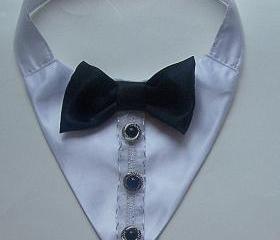 Tuxedo Dog Wedding Collar Dog Collar pet clothes and accessories