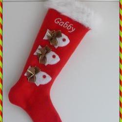 Cat Personalized Christmas Stocking: Custom With Your Cat Name